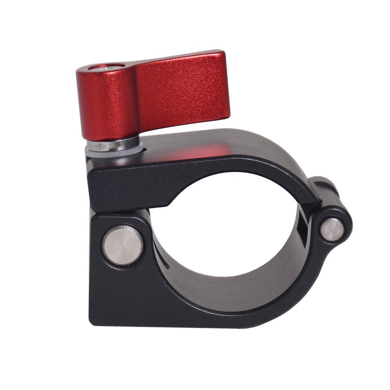 Bestshoot Light Mount Stand Bracket, 25mm Rod Clamp Holder with Cold Shoe Mount for DJI Ronin-M, Freefly MoVI - Red Knob, LED Video Lights, Field Monitor, External Microphone, Flash Speetlite. - Image 3